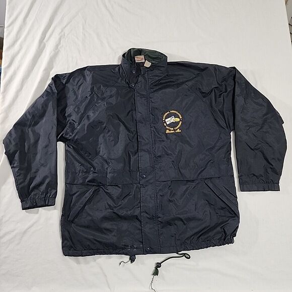 Vintage National Association of Letter Carriers Boston, MA Mens XL Blue Jacket - Picture 1 of 16